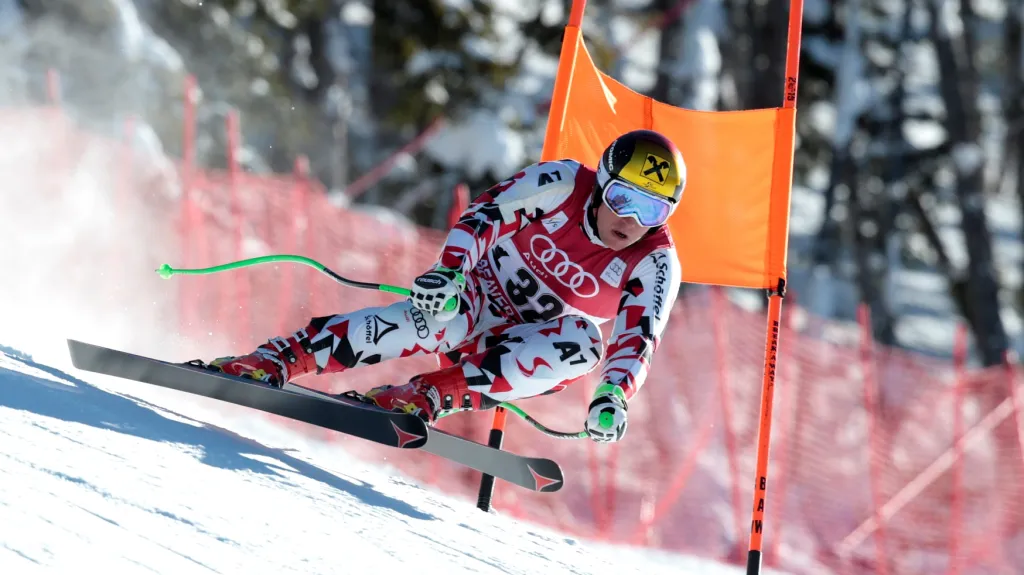 Marcel Hirscher v superobřím slalomu v Beaver Creeku