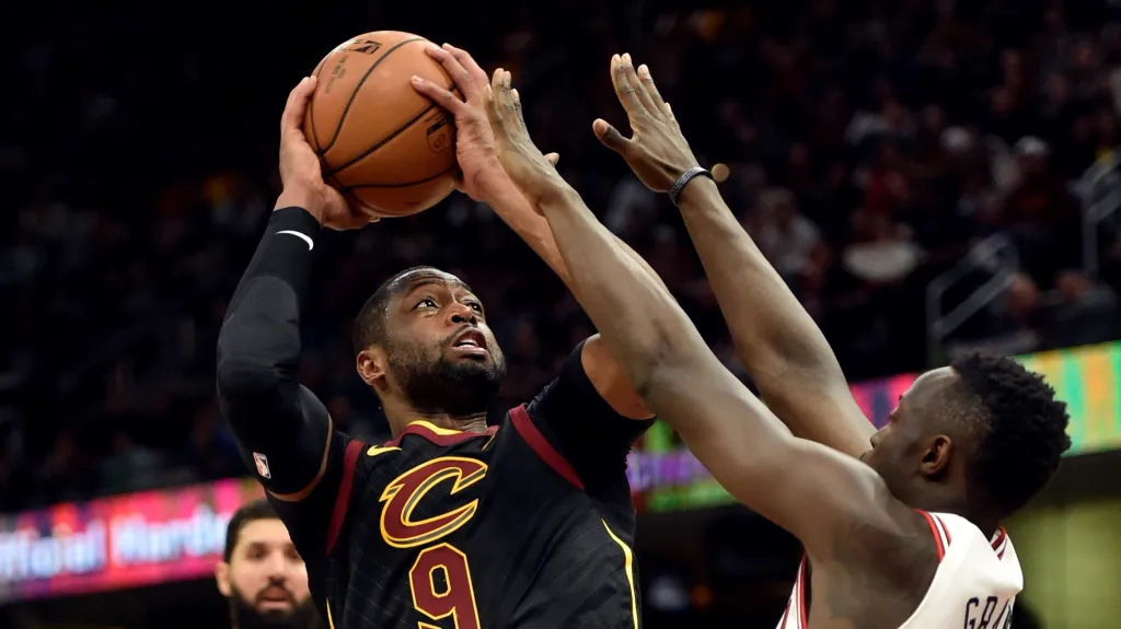 Dwyane Wade z Clevelandu Cavaliers v akci