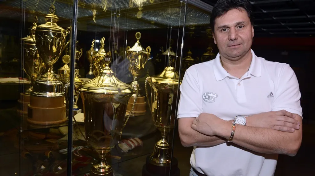 Trenér Slavie Vladimír Růžička