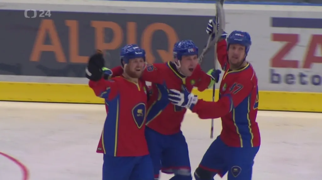 Kert Park v prvním finále zaskočil favorizované hokejbalisty Kladna