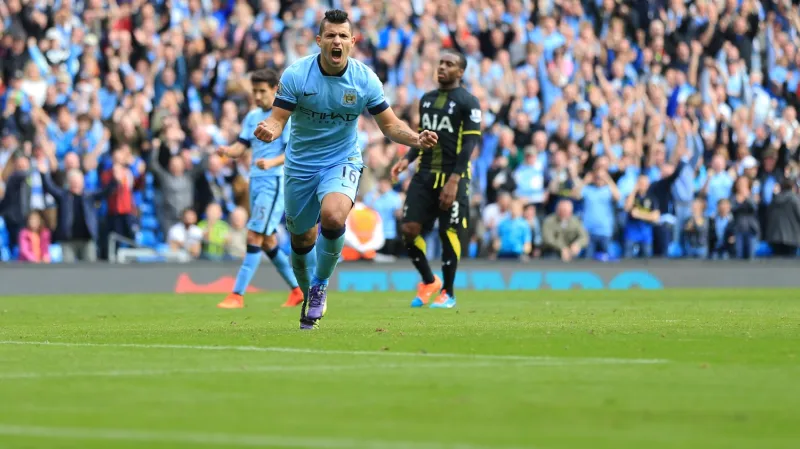 Slavící Sergio Agüero