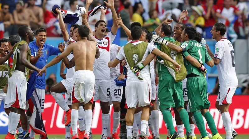 Slavící hráči Kostariky