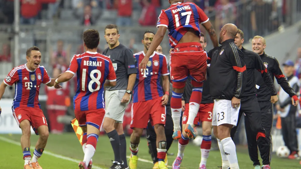 Radost fotbalistů Bayernu