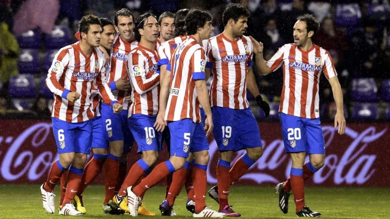 Radující se hráči Atlétika