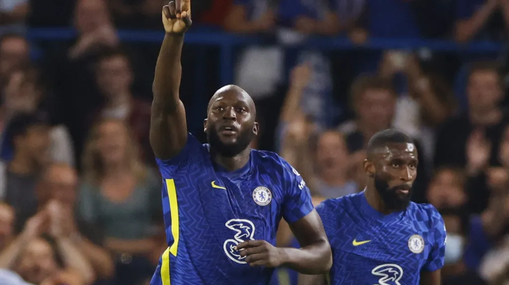 Slavící Romelu Lukaku z Chelsea