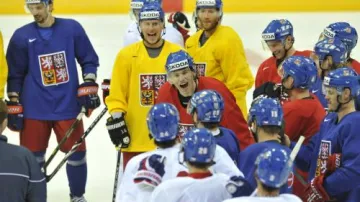 Český tým při tréninku