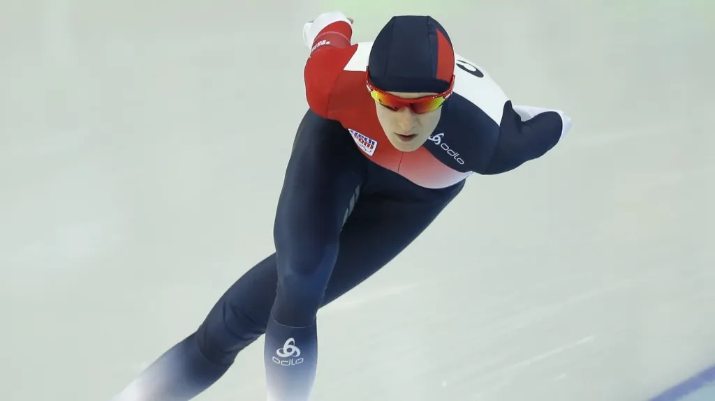 Martina Sáblíková v závodu na 5 000 metrů