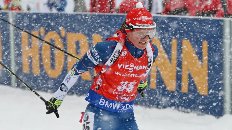 Sestřih sprintu biatlonistek z Hochfilzenu