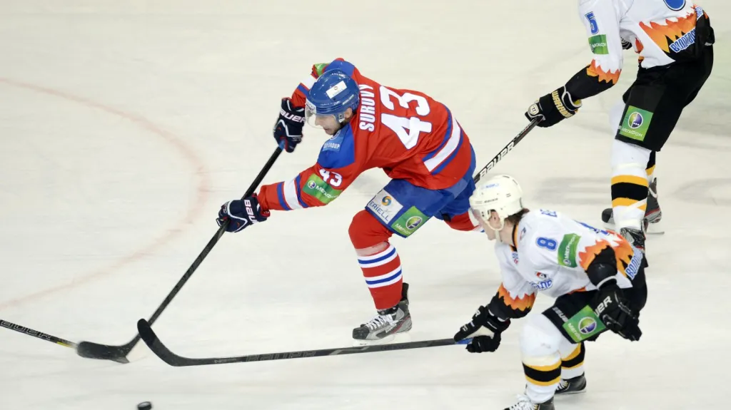 Lev Praha v utkání s Čerepovcem