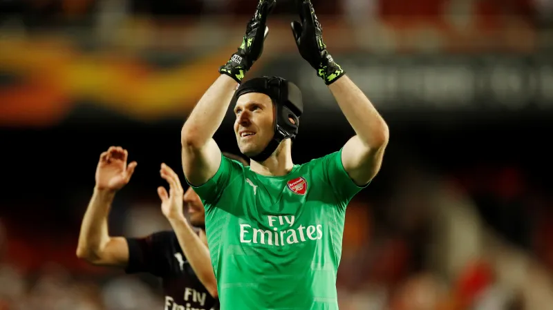 Slavící Petr Čech