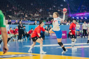 Utkání českých házenkářek s Koreou