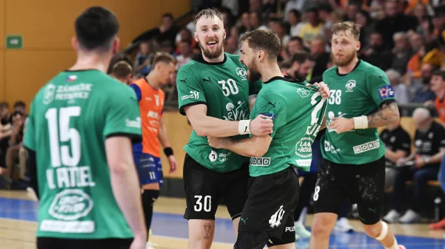 Závěr házenkářského finále Karviná – Plzeň