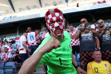 Fanoušek chorvatské fotbalové reprezentace