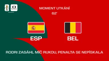 Rodri zasáhl míč rukou, penalta se nepískala
