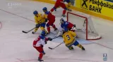 Gól v utkání Švédsko - Česko: Lindström- 1:0 (5. min.)
