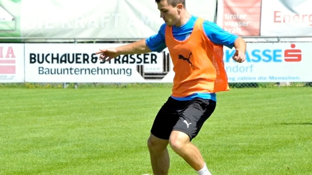 Pavel Bucha na tréninku Viktorie Plzeň