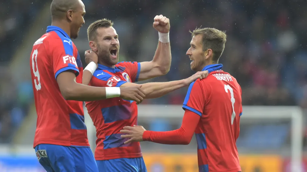 Plzeň slaví branku do sítě Sparty