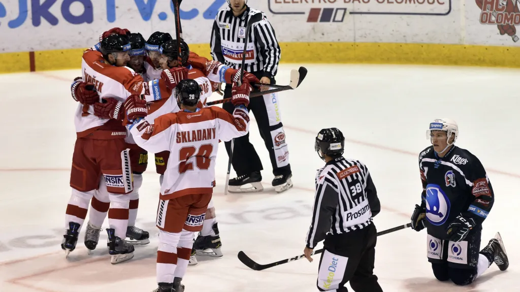 Radost hokejistů Olomouce