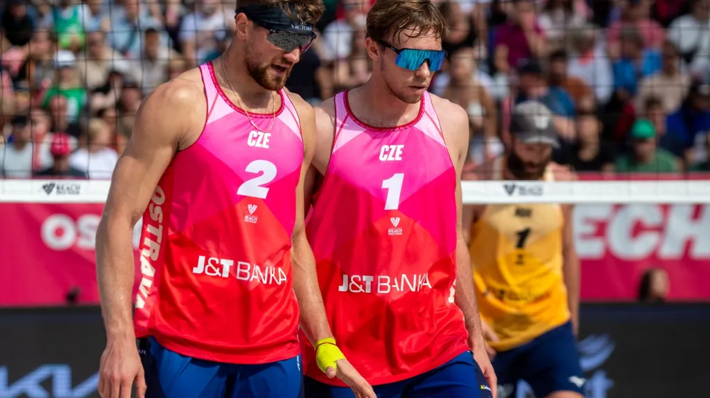 Jiří Sedlák a Jakub Šepka během turnaje v Ostravě
