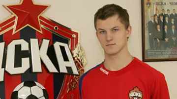 Tomáš Necid v dresu CSKA Moskva