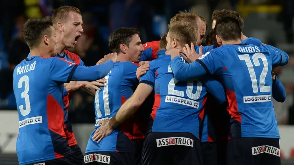 Slavící fotbalisté Plzně