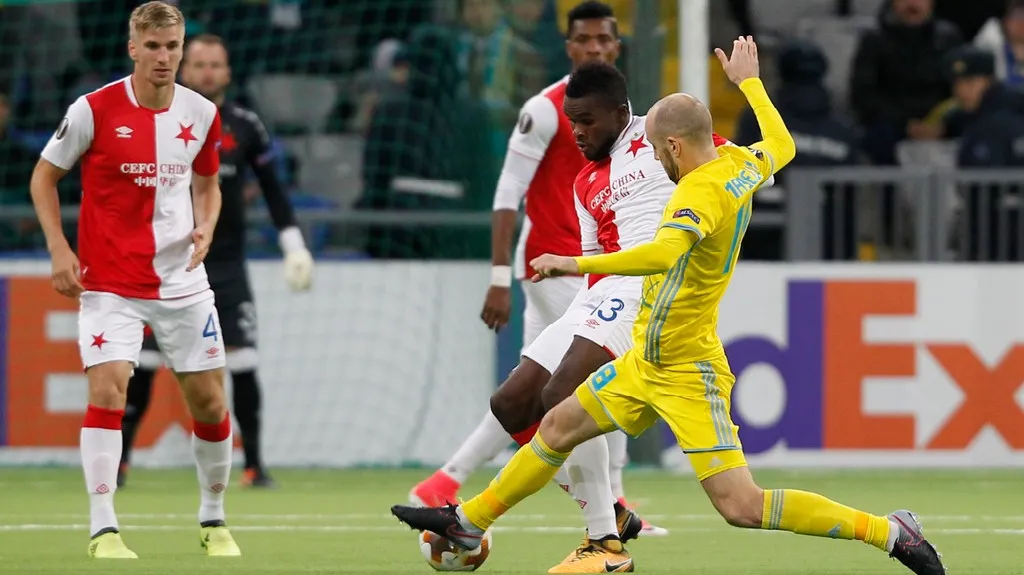 Utkání Astana - Slavia