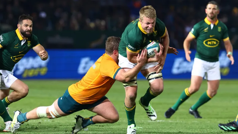 Pieter-Steph du Toit v utkání s Austrálií