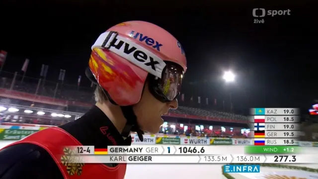 Vyvrcholení závodu skokanských družstev