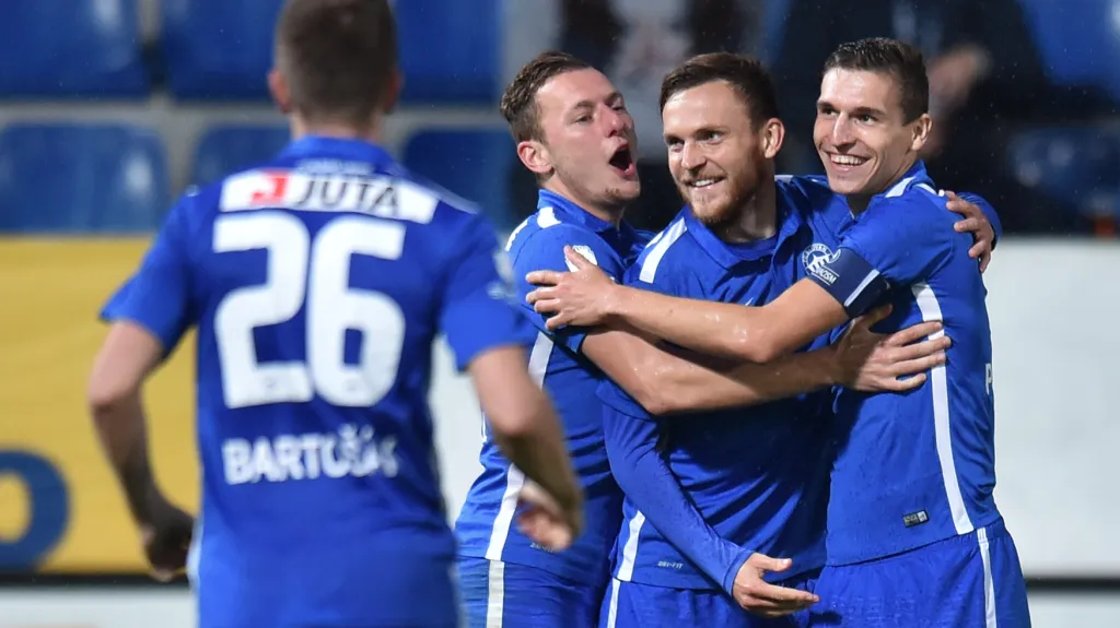 Slavící fotbalisté Liberce