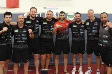 Tým stolních tenistů HB Ostrov Havlíčkův Brod