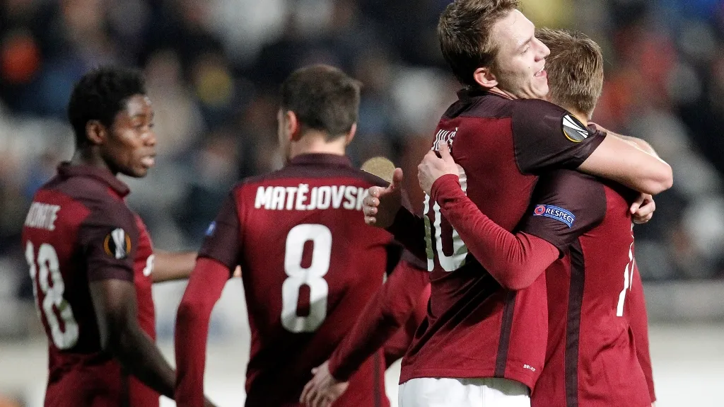 Radost hráčů Sparty