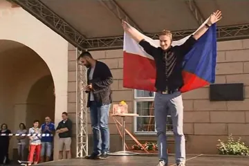 Reportáž z přivítání Leopolda Königa v Moravské Třebové