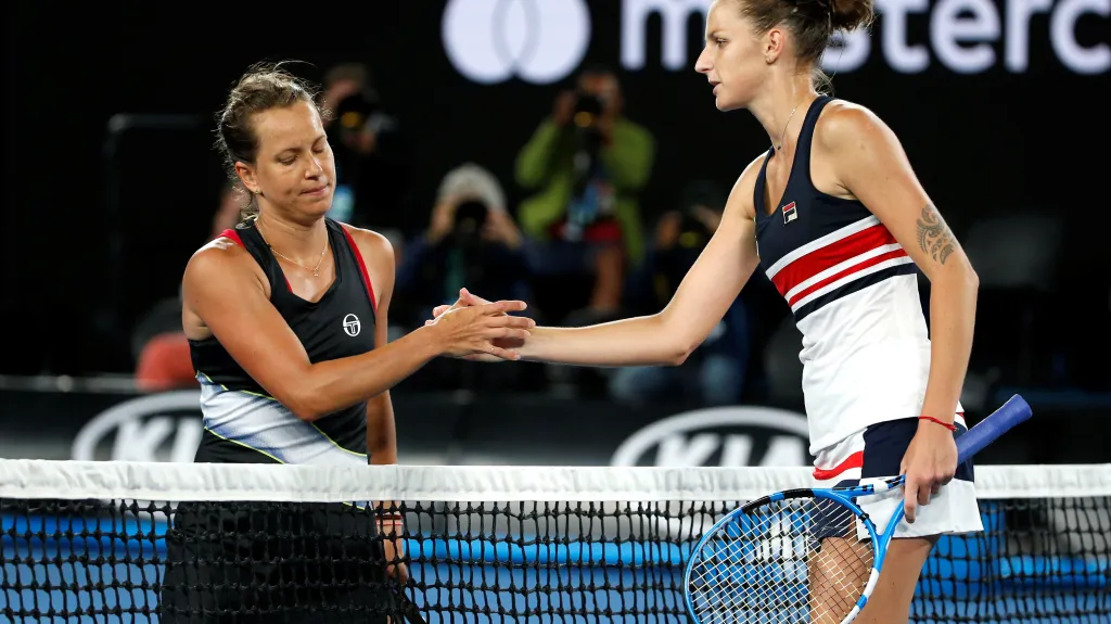 Barbora Strýcová a Karolína Plíšková na Australian Open