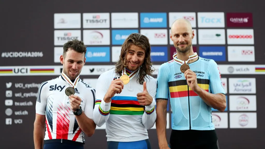 Peter Sagan na stupních vítězů