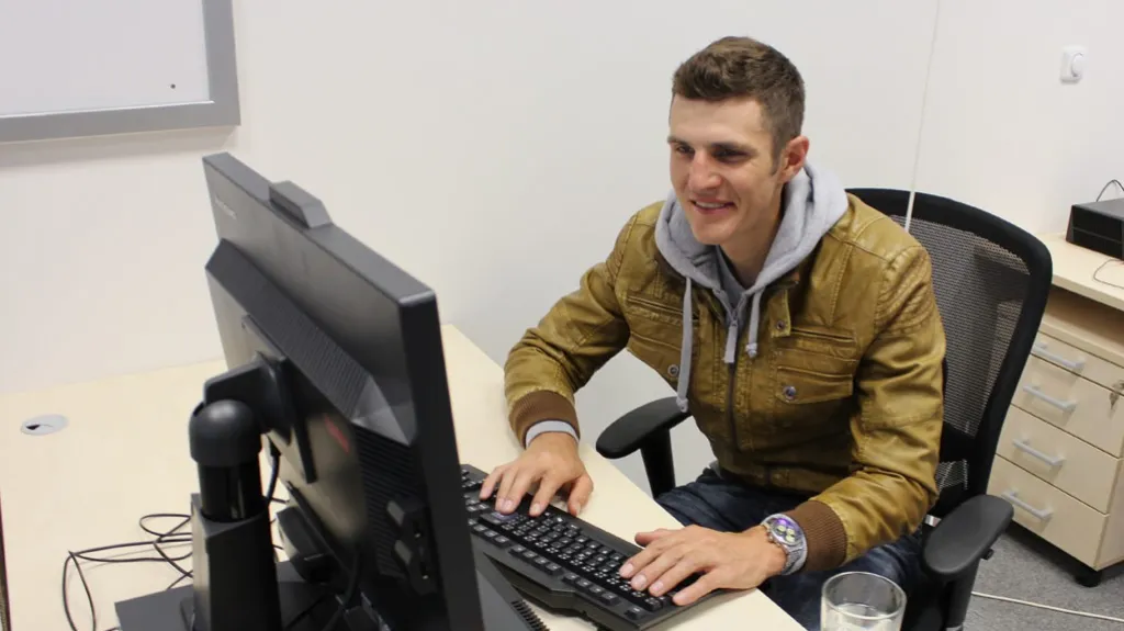 Jaroslav Kulhavý při chatu