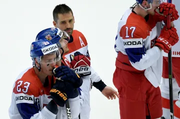 Zklamaní čeští hokejisté