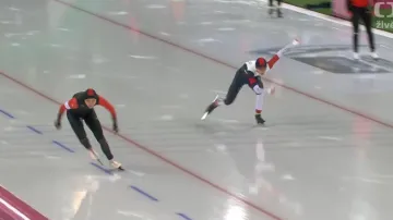 Jízda Nikoly Zdráhalové na 500 m v Hamaru