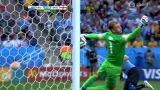 Gól v utkání Uruguay - Anglie: Suárez - 1:0 (39. min.)