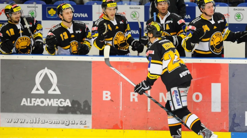 Radost hráčů Litvínova