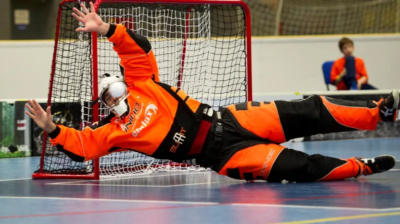 Brankář Střešovic Tomáš Kafka