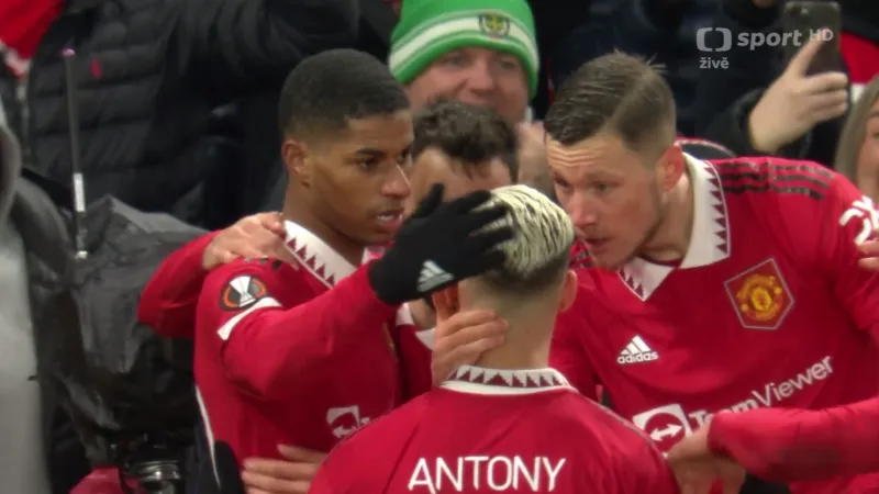 Gól v utkání Manchester United – Betis Sevilla: Rashford – 1:0 (6. min.)