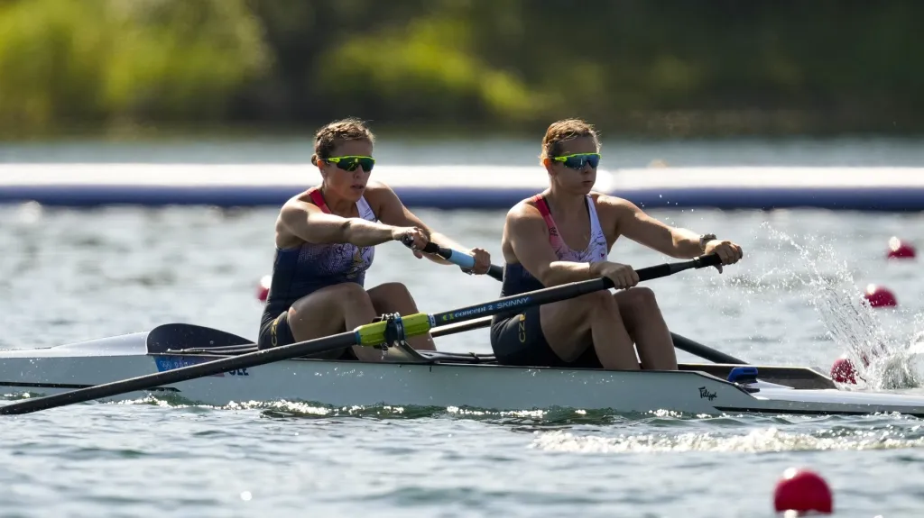 Pavlína Flamíková s Radkou Novotníkovou během olympijské rozjížďky