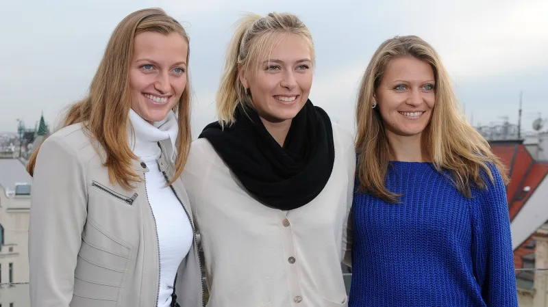 Petra Kvitová, Maria Šarapovová a Lucie Šafářová