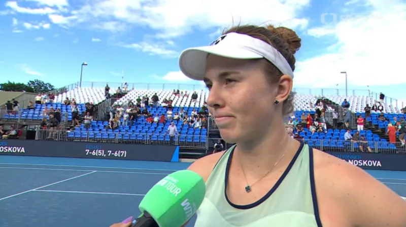 Nosková: Nehrála jsem dobře, na podmínky si stále zvykám