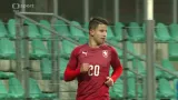 Gól v utkání Česko 21 - San Marino 21: Hložek - 1:0 (11. min.)