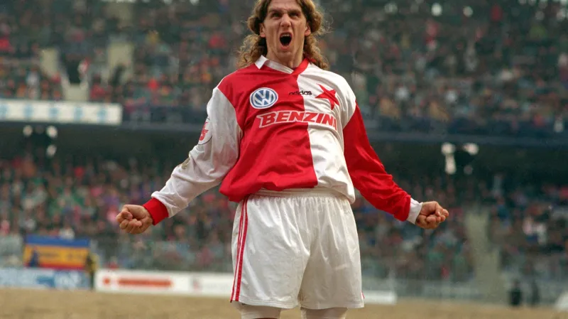 Radost Karla Poborského v dresu Slavie