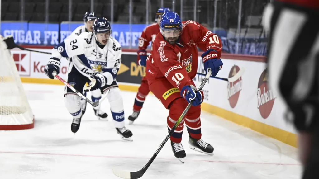 Petr Koblasa v utkání proti Finsku