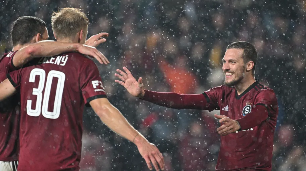 Radost fotbalistů Sparty