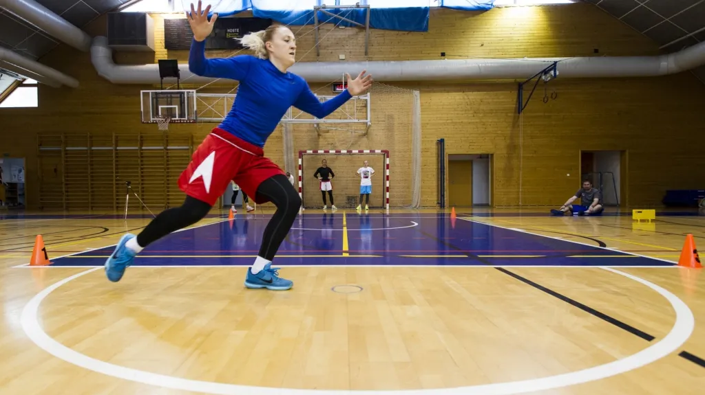 Kateřina Sedláková při tréninku reprezentace