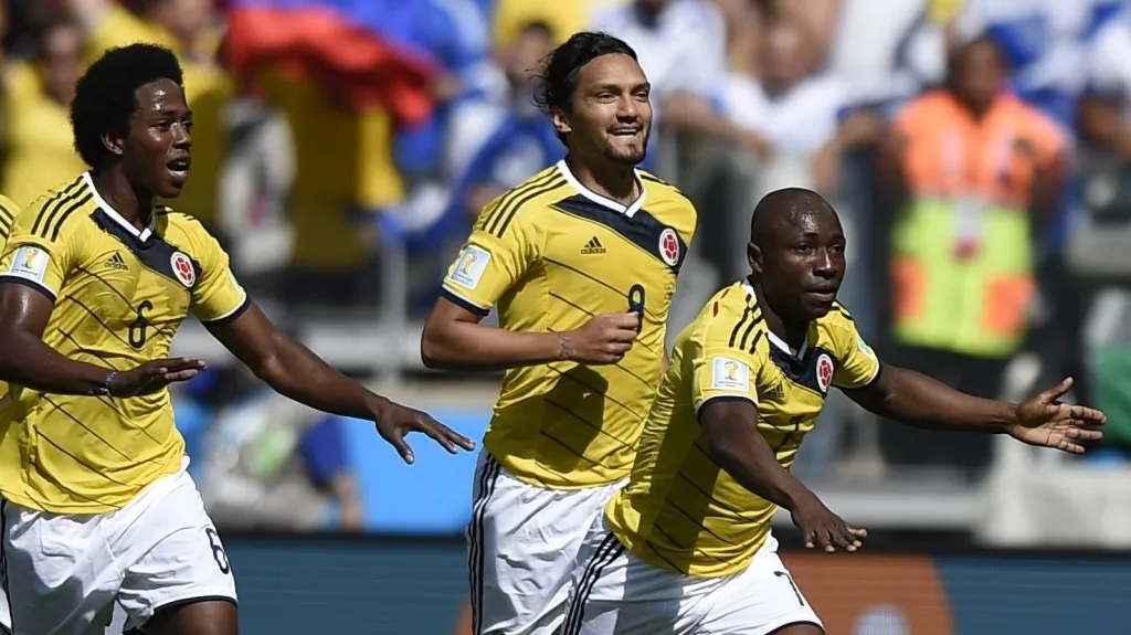 Radost kolumbijských fotbalistů